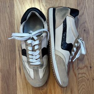 Dolce Vita Beige and Black Women's Sneakers